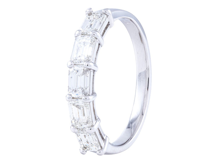 Diamond Band - 18 KT White Gold