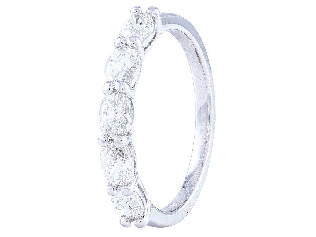 Diamond Band - 18 KT White Gold