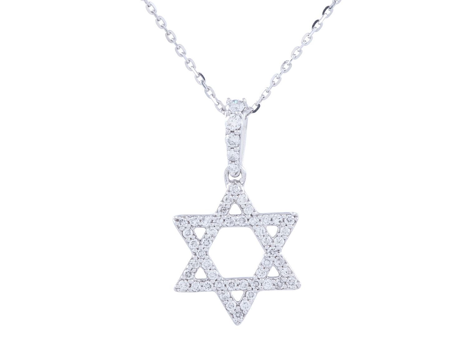 Diamond Necklace - 14 KT White Gold