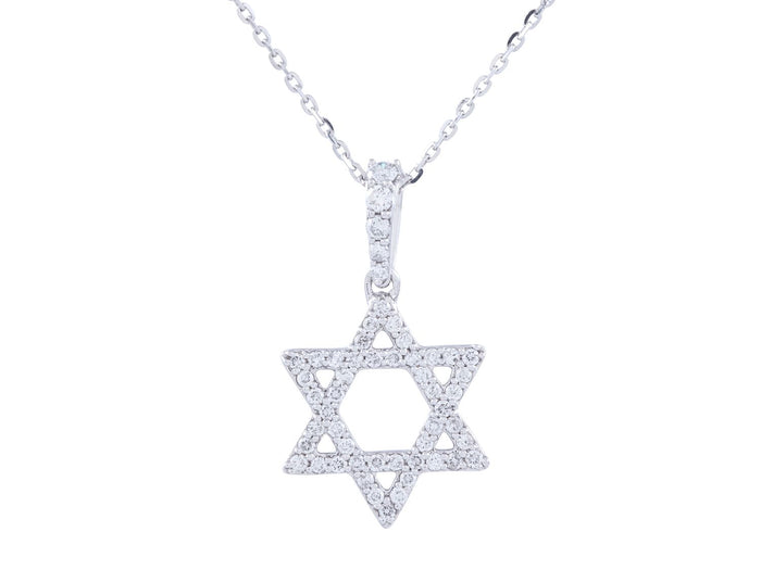 Diamond Necklace - 14 KT White Gold