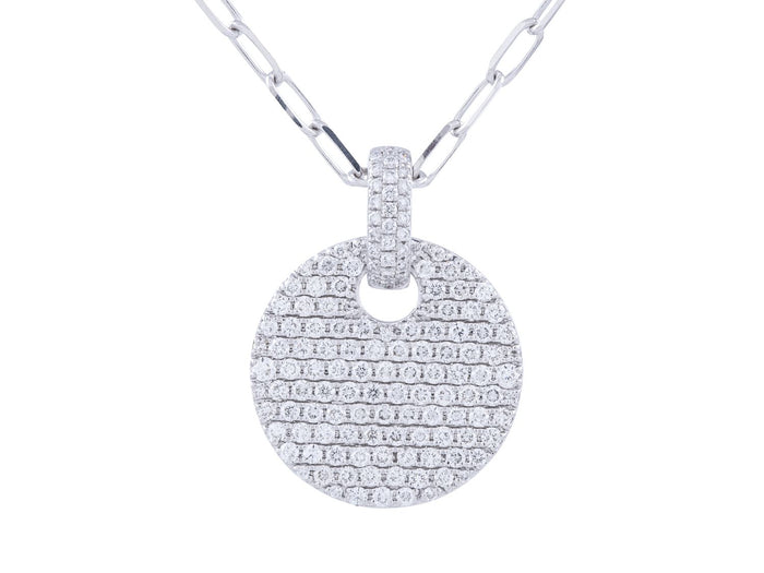 Diamond Necklace - 14 KT White Gold