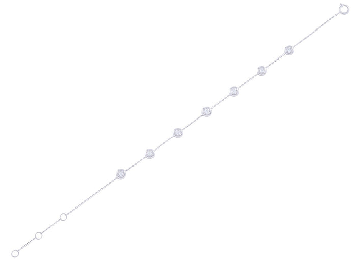 Diamond Bracelet - 14 KT White Gold