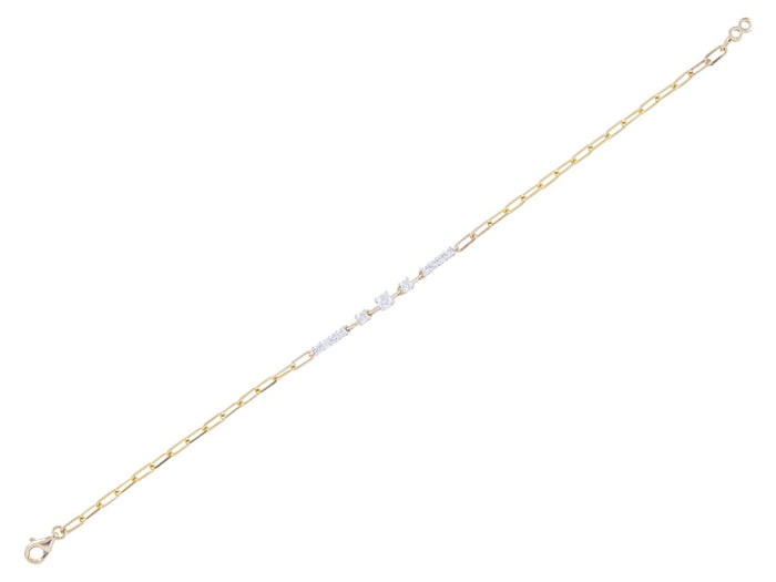 Diamond Bracelet - 14 KT Yellow Gold