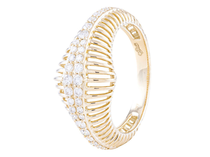 Diamond Ring - 14 KT Yellow Gold