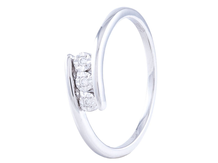 Diamond Ring - 14 KT White Gold