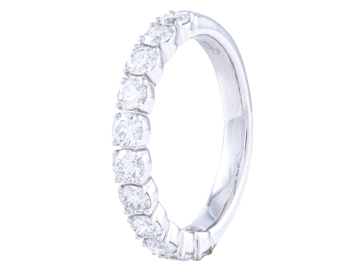 Diamond Band - 14 KT White Gold