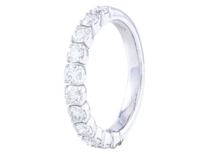 Diamond Band - 14 KT White Gold