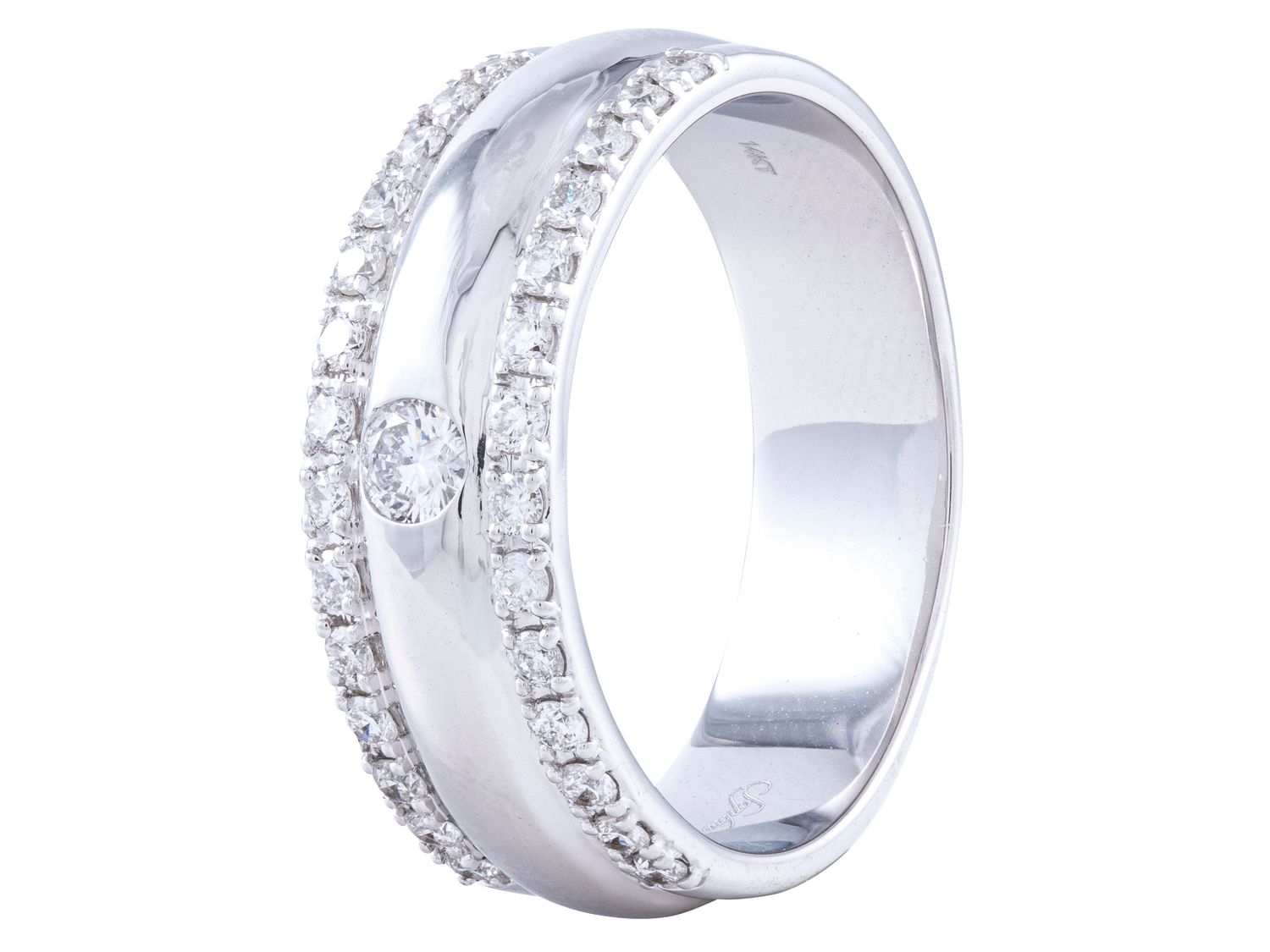 Diamond Ring - 14 KT White Gold