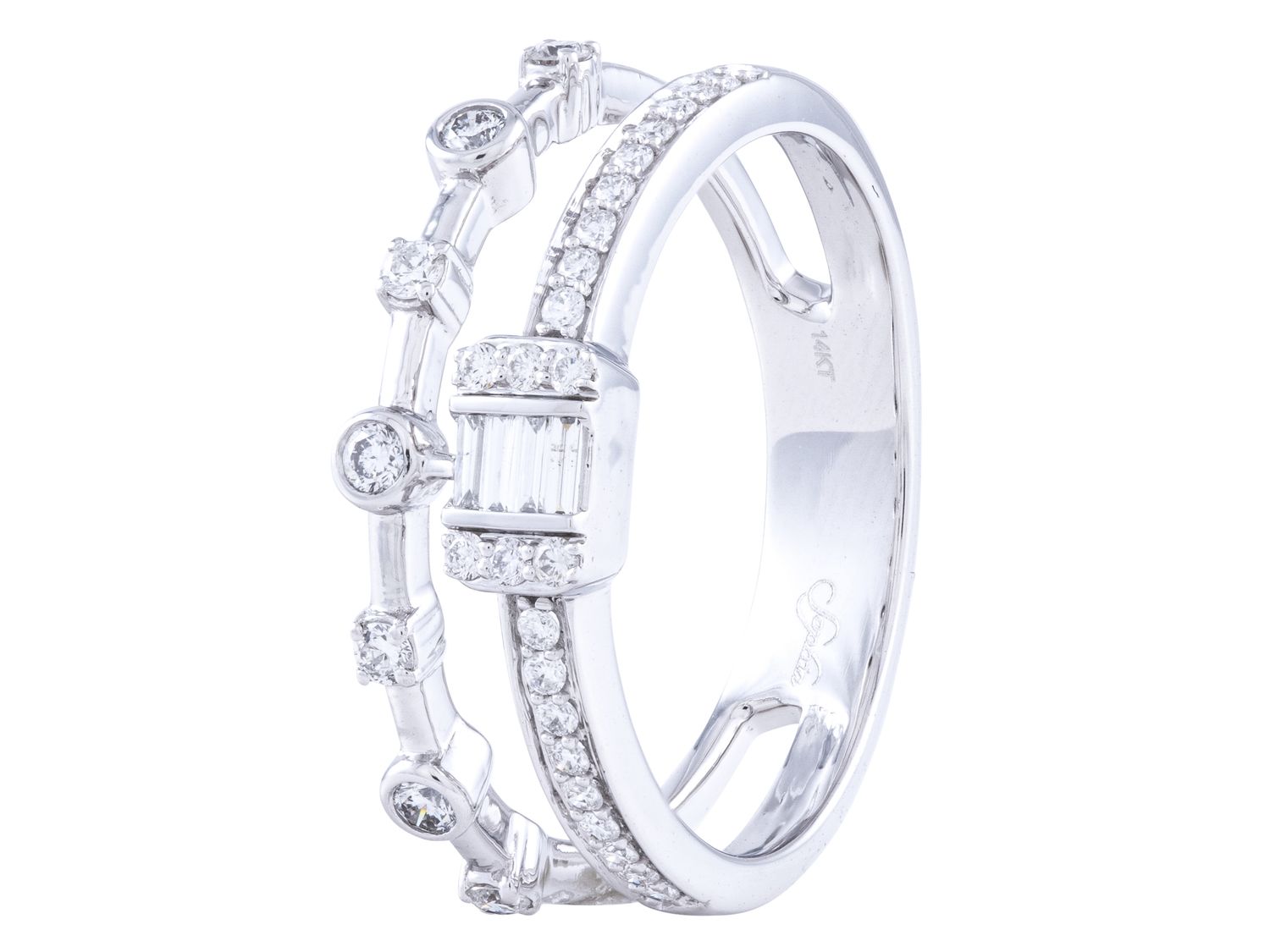 Diamond Ring - 14 KT White Gold