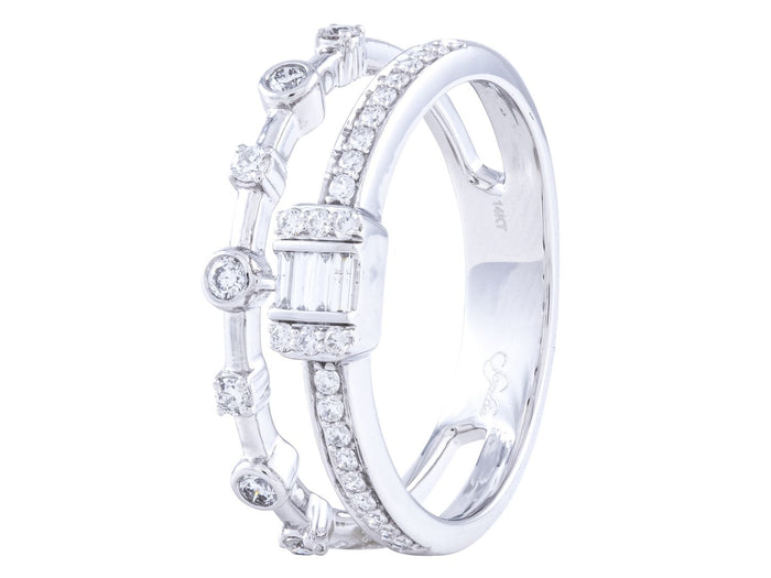Diamond Ring - 14 KT White Gold