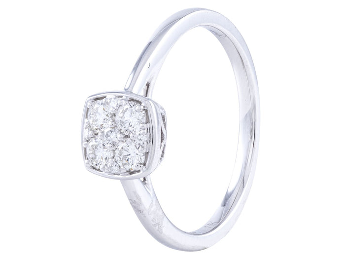 Diamond Ring - 14 KT White Gold