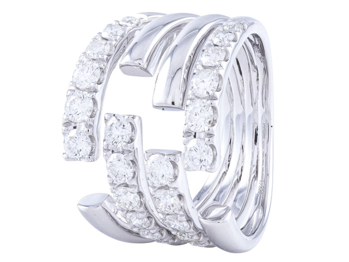 Diamond Ring - 14 KT White Gold