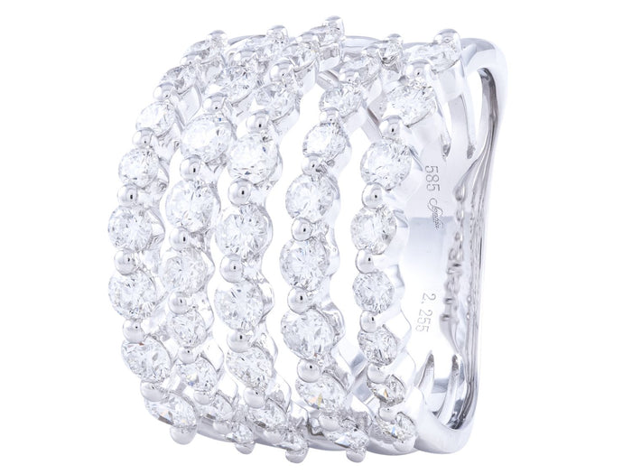 Diamond Ring - 14 KT White Gold