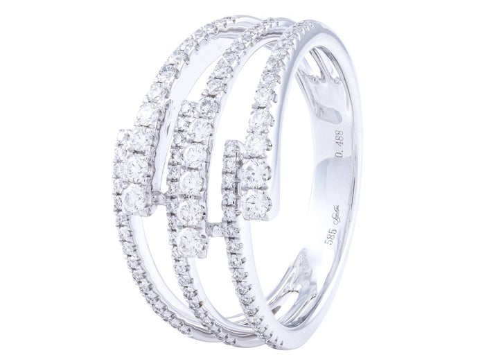 Diamond Ring - 14 KT White Gold