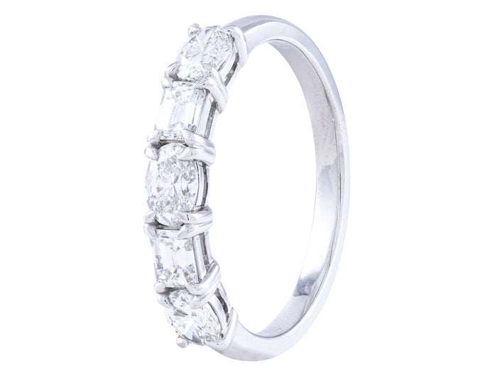Diamond Band - 18 KT White Gold