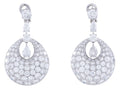 Diamond Earrings - 18 KT White Gold