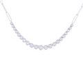 Diamond Necklace - 14 KT White Gold