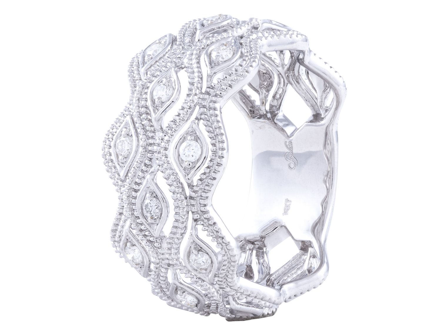 Diamond Ring - 14 KT White Gold