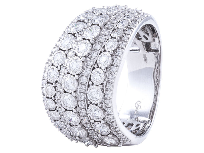 Diamond Ring - 14 KT White Gold