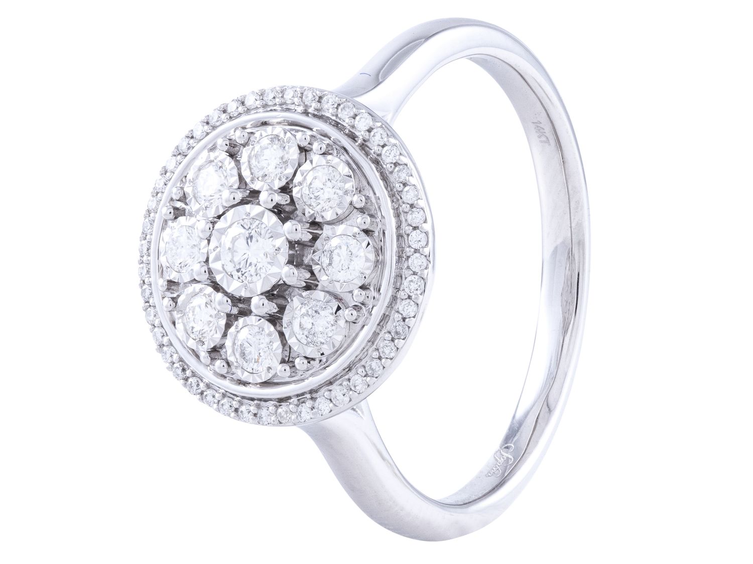Diamond Ring - 14 KT White Gold