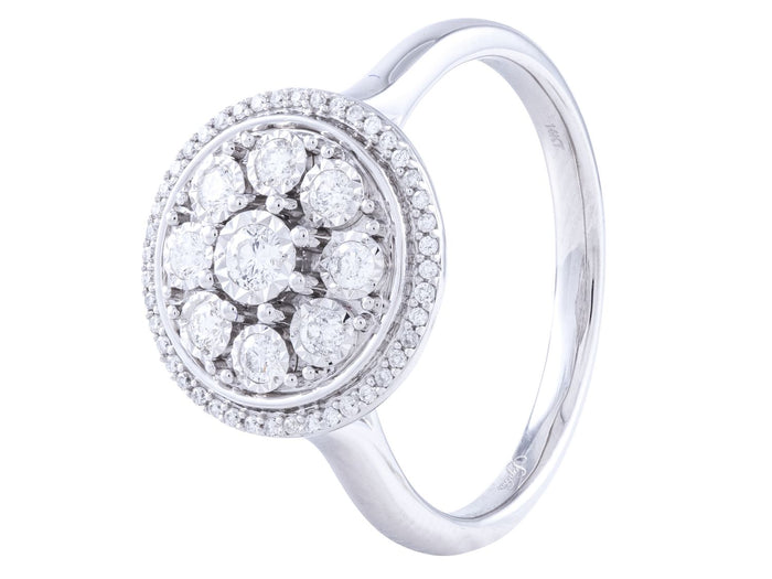 Diamond Ring - 14 KT White Gold