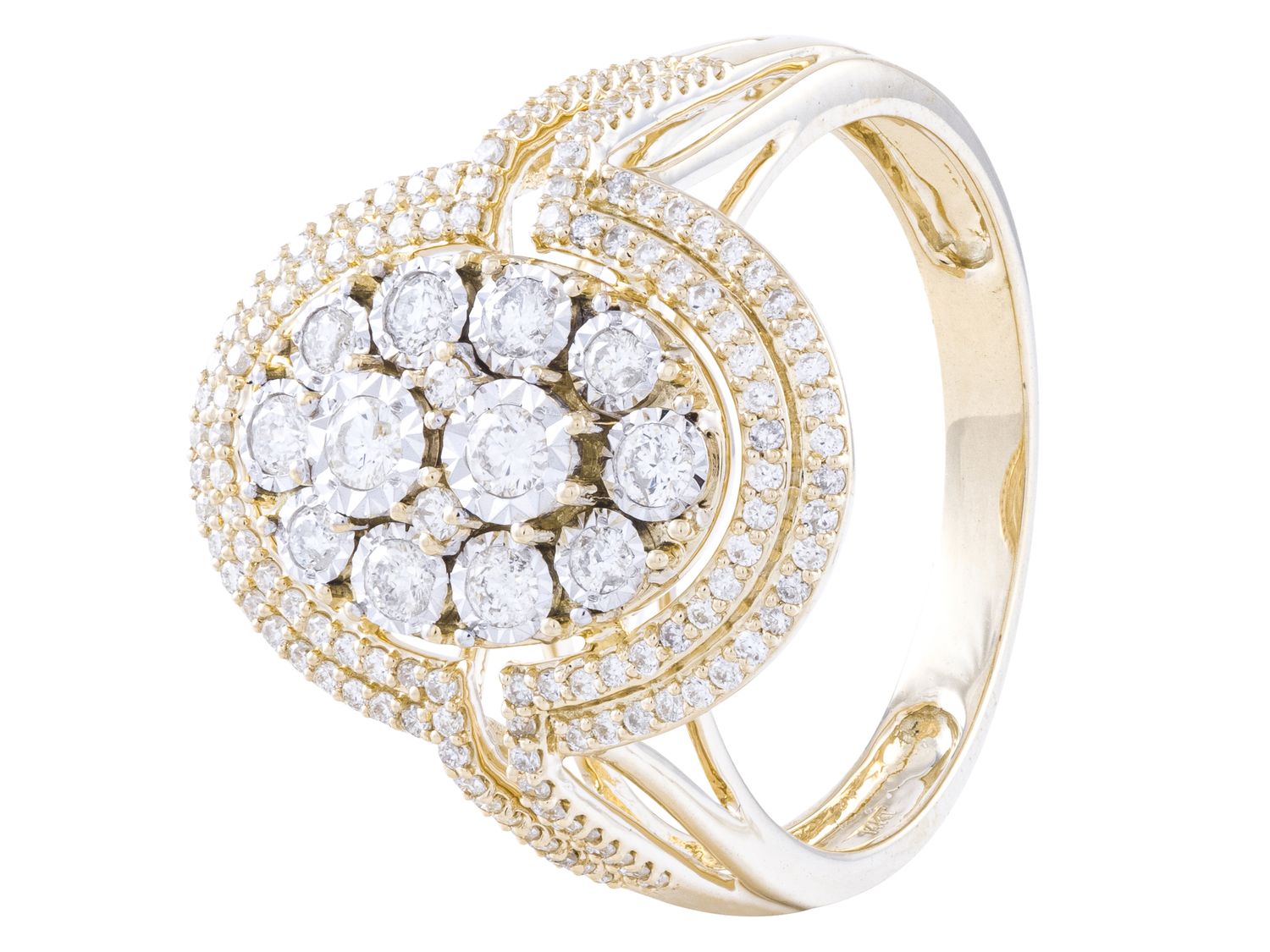 Diamond Ring - 14 KT Yellow Gold