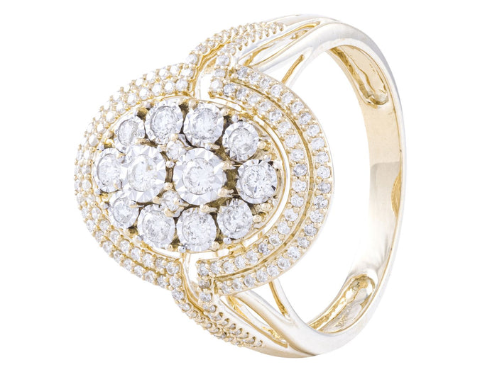 Diamond Ring - 14 KT Yellow Gold