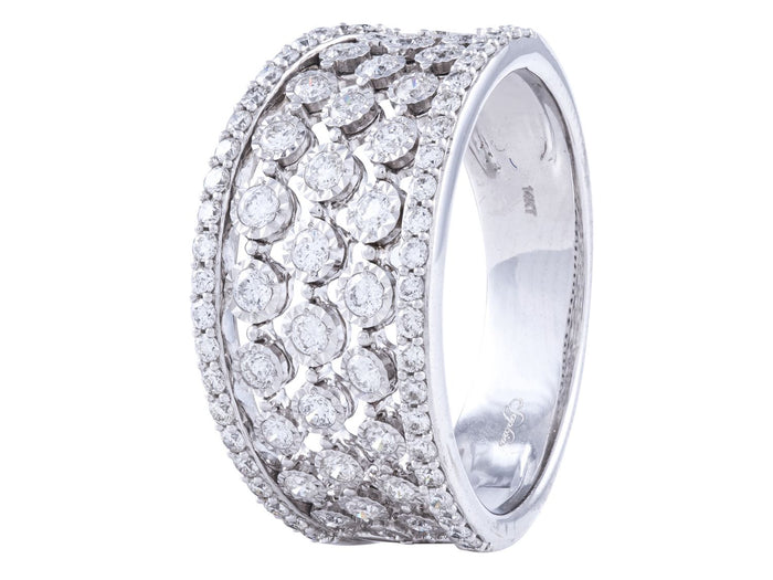 Diamond Ring - 14 KT White Gold