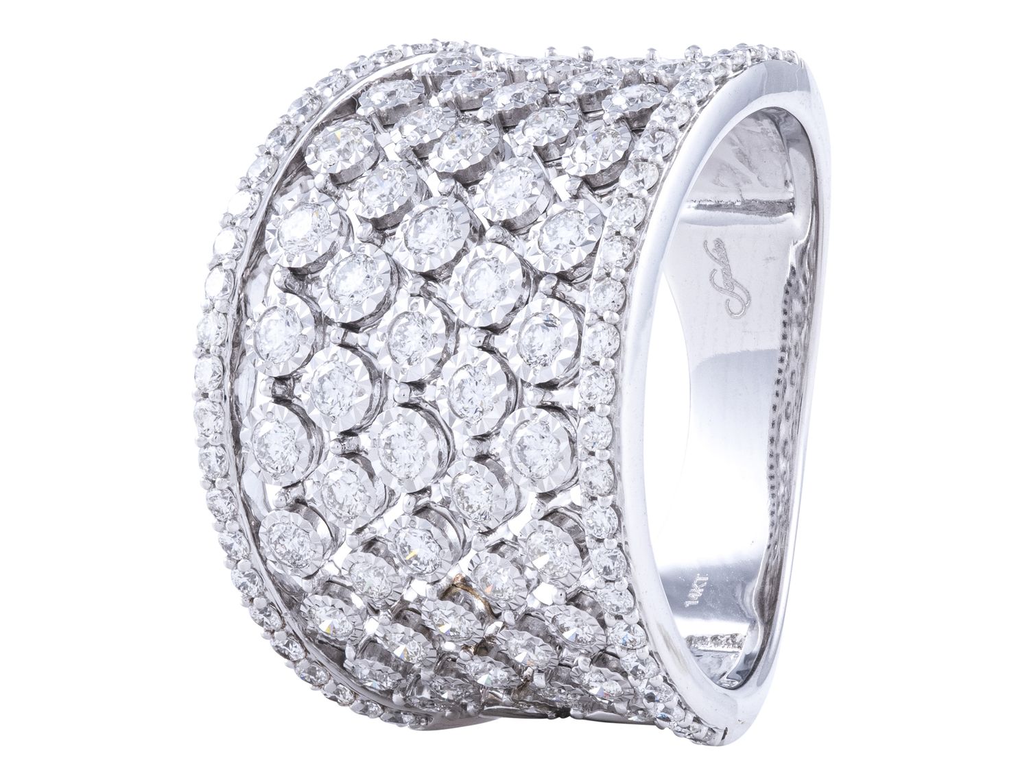 Diamond Ring - 14 KT White Gold