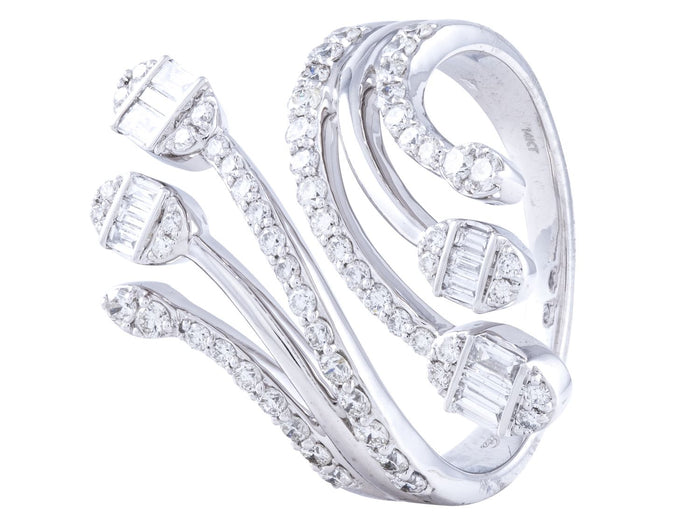 Diamond Ring - 14 KT White Gold