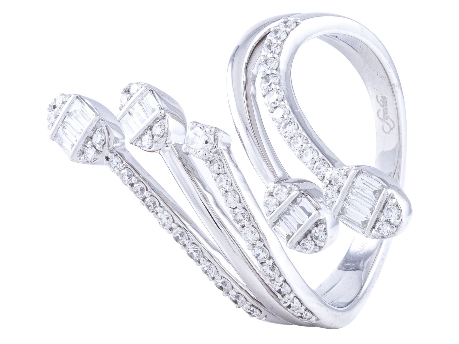 Diamond Ring - 14 KT White Gold