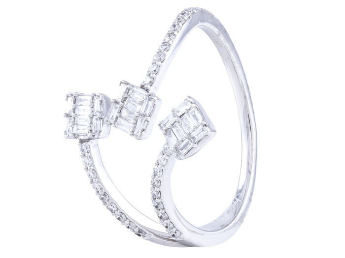 Diamond Ring - 14 KT White Gold