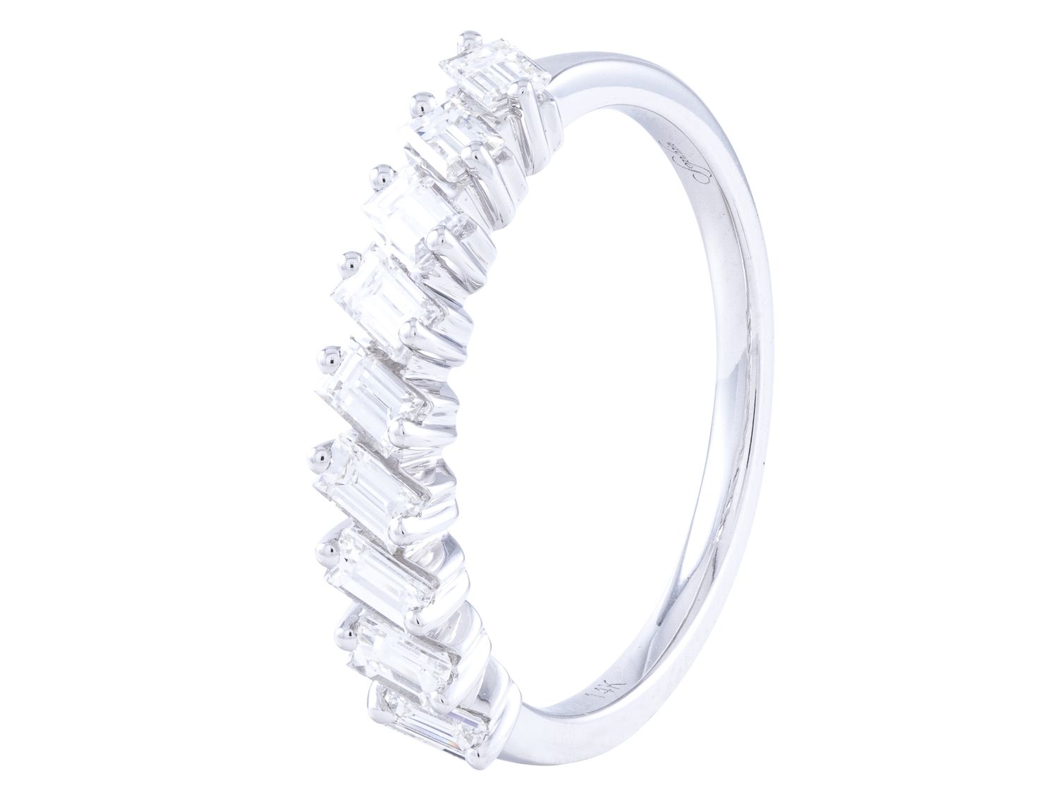 Diamond Band - 14 KT White Gold