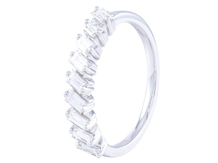Diamond Band - 14 KT White Gold