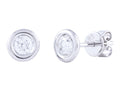 Diamond Earrings - 14 KT White Gold