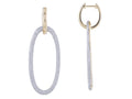 Diamond Earrings - 14 KT Yellow Gold