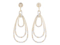 Diamond Earrings - 14 KT Yellow Gold