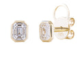 Diamond Earrings - 14 KT Yellow Gold