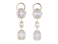Diamond Earrings - 14 KT Yellow Gold