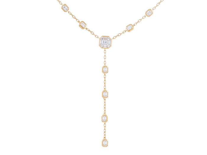 Diamond Necklace - 18 KT Yellow Gold