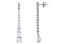 Diamond Earrings - 18 KT White Gold