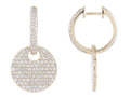 Diamond Earrings - 14 KT Yellow Gold