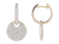 Diamond Earrings - 14 KT Yellow Gold