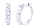 Diamond Earrings - 14 KT White Gold