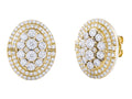 Diamond Earrings - 14 KT Yellow Gold