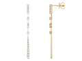 Diamond Earrings - 14 KT Yellow Gold