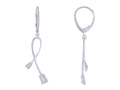 Diamond Earrings - 14 KT White Gold