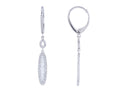 Diamond Earrings - 14 KT White Gold