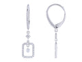 Diamond Earrings - 14 KT White Gold