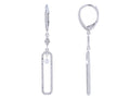 Diamond Earrings - 14 KT White Gold